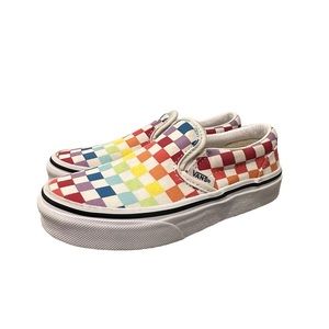 Kids slip-on checkerboard shoe